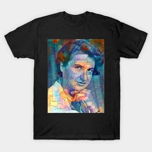 Rosalind Franklin Women in Science STEM Watercolor Abstract Portrait T-Shirt by labstud